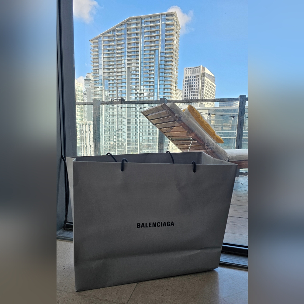 Balenciaga Gray Shopping Bag